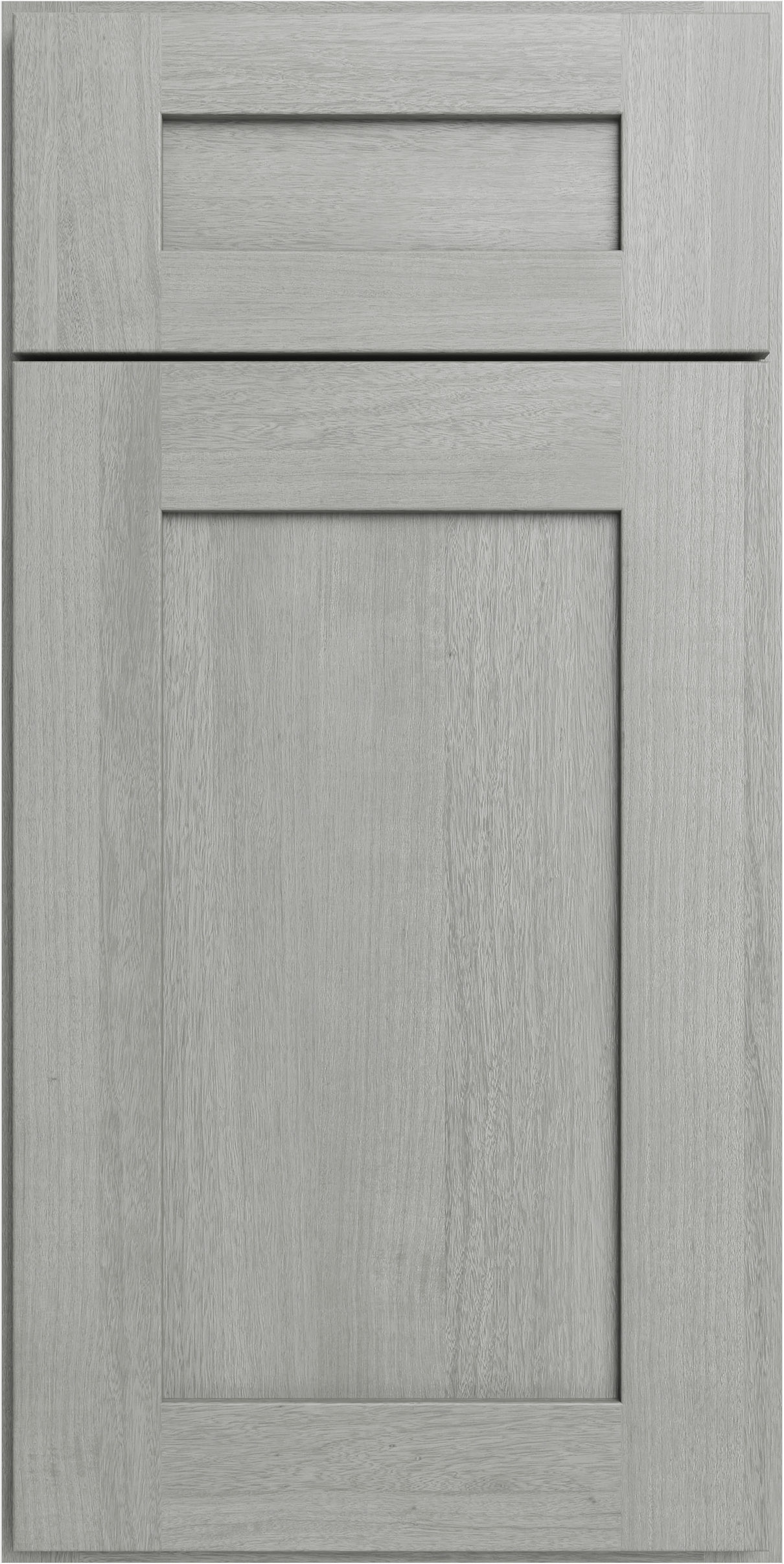 Forevermark Nova Light Grey Shaker cabinet door sample, available across South Florida