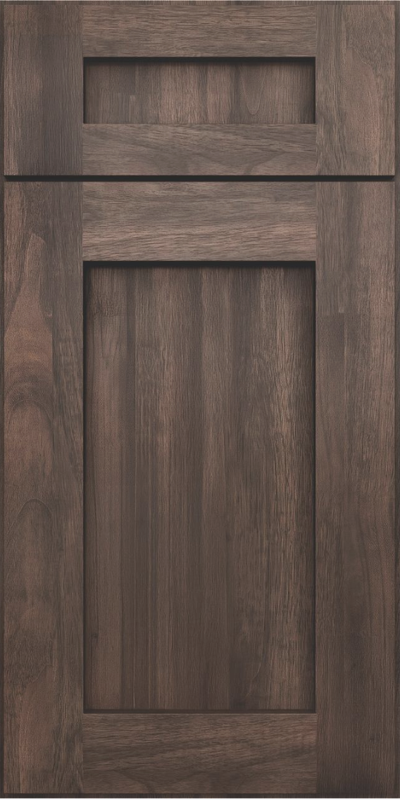 Forevermark Estate Brown Shaker cabinet door sample, available across South Florida