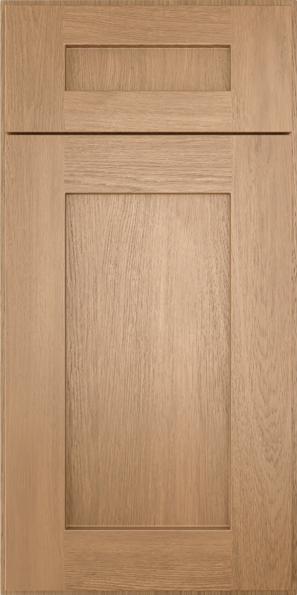 Forevermark Homestead Oak Shaker cabinet door sample, available across South Florida
