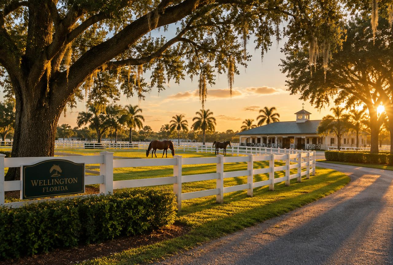 An equestrian farm in Wellington, FL, where Universal Factory Direct installs kitchen cabinets
